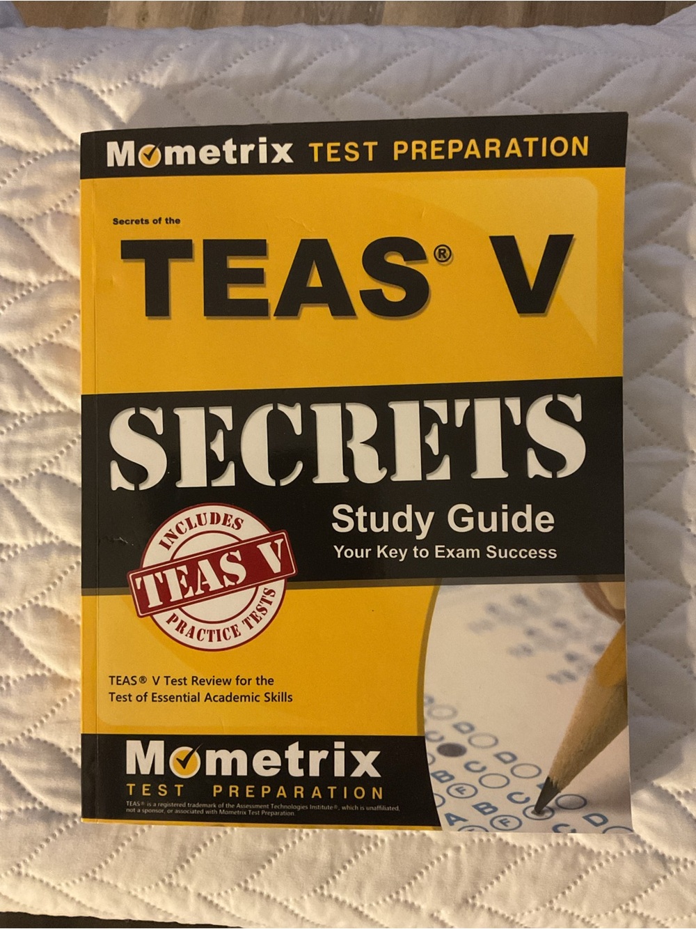TEAS V Secrets Study Guide - Yellow & Black